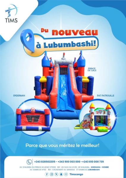 Location chteau gonflable  Lubumbashi 